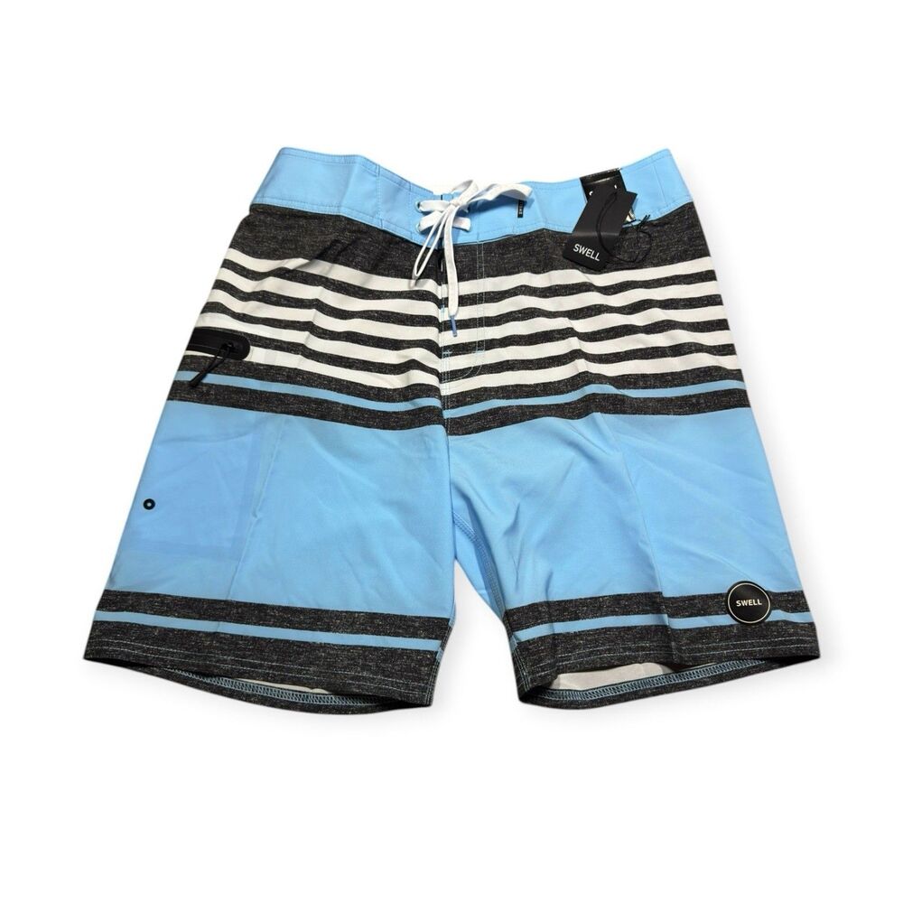 Swell Light Up Board Shorts Blue Beach Summer Surf *Choose your Size* BNWT